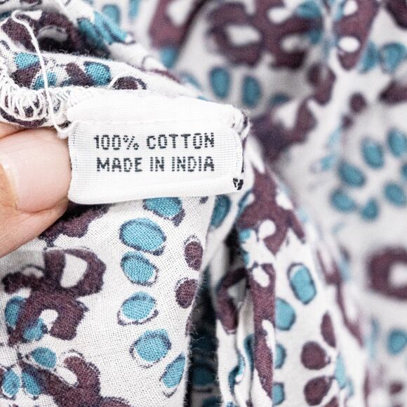 Roberta Roller Rabbit V-neck Tunic top Purple Blue Small - Picture 7 of 9